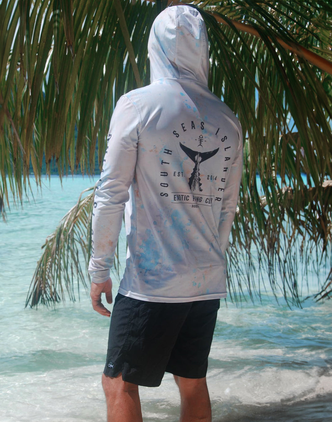 VAU TAIL OCEAN BEIGE MEN FISHING HOODIE