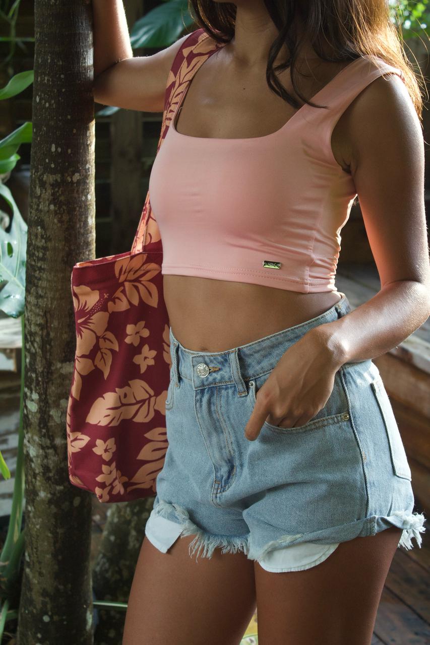BANDEAU CROP TOP WIDE STRAPS