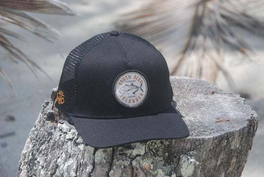 OMURI BLACK CURVED MESH CAP