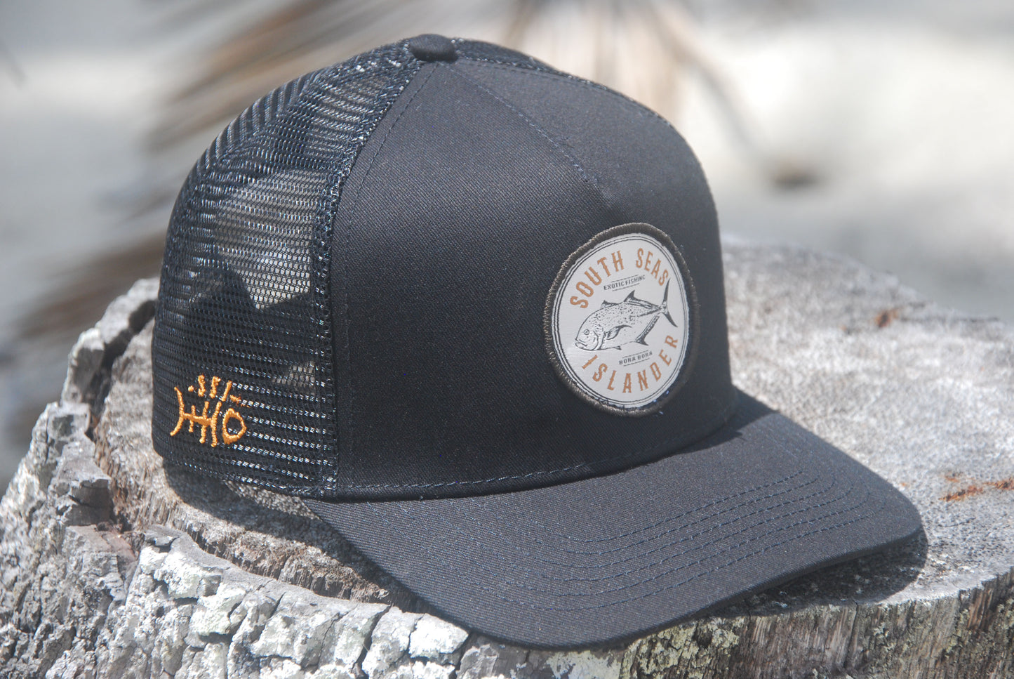 OMURI BLACK CURVED MESH CAP