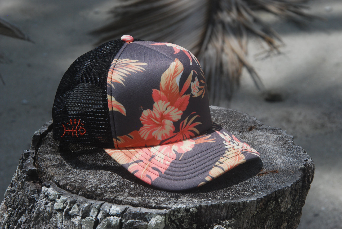 SUNSET JUNGLE CURVED FOAM MESH CAP