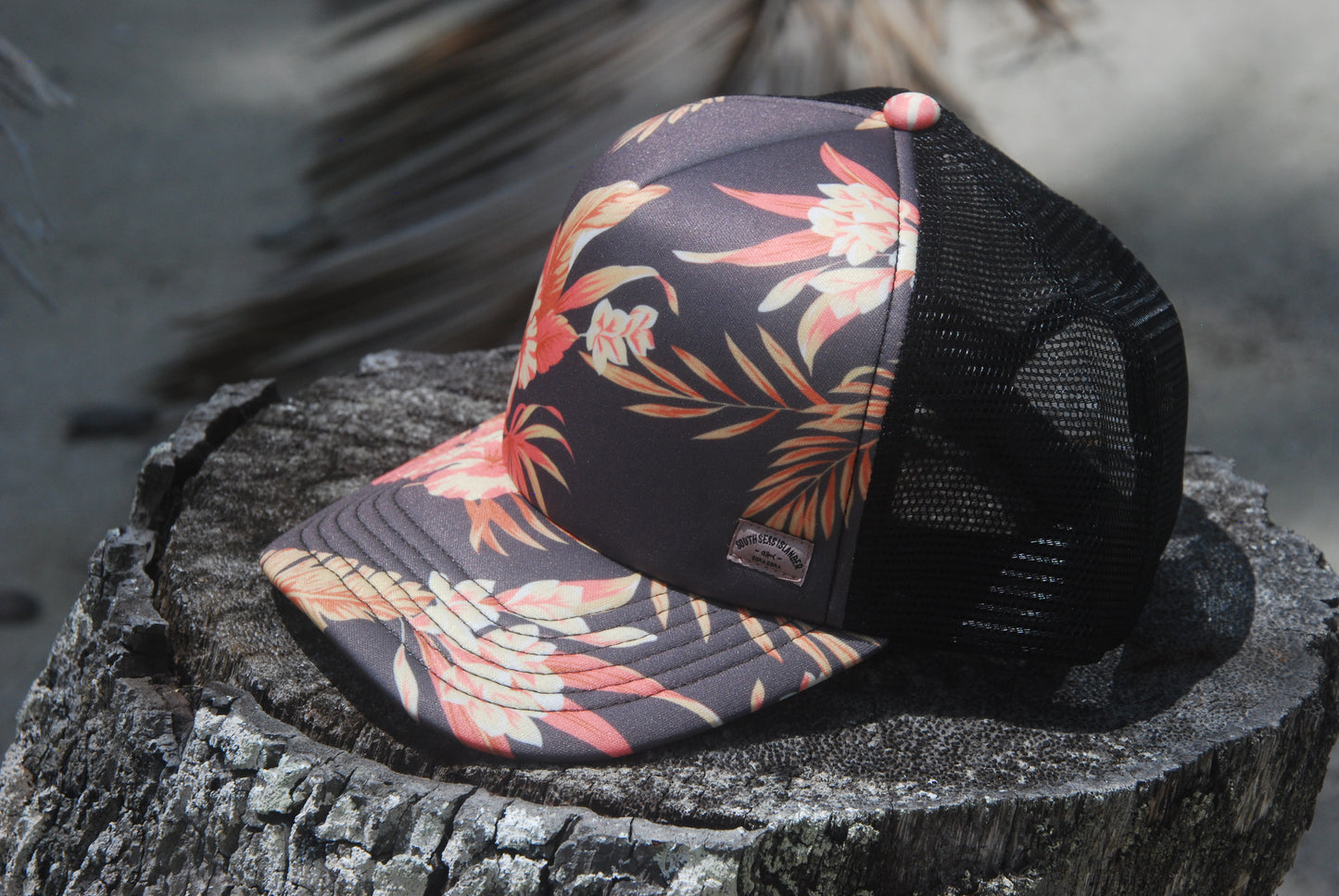 SUNSET JUNGLE CURVED FOAM MESH CAP