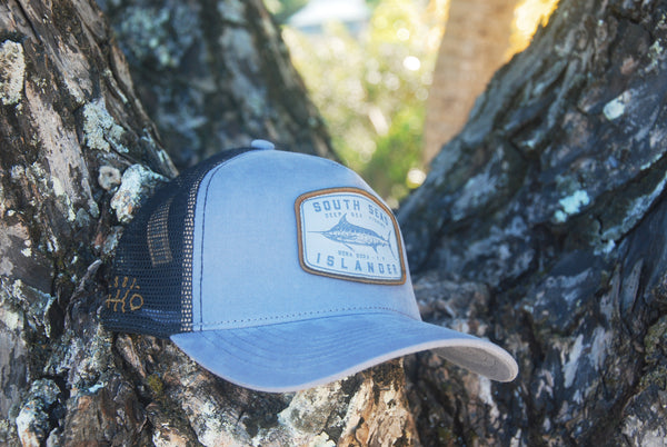 DOUBLE SEAHORSE PATCH MESH CAP / BLK